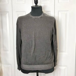 G. H. Bass mocha 💯% cotton crewneck sweater